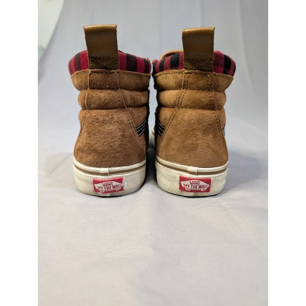 Vans Sk8-Hi MTE Scotchgard Shoes Brown Suede Flannel Lined  display picture 1